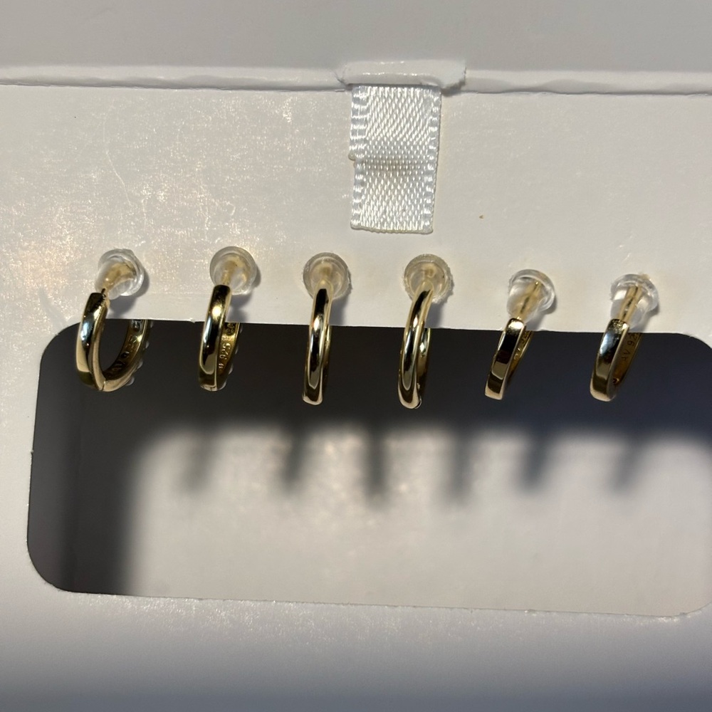 Petite Hoop Earrings - Picture 4 of 9